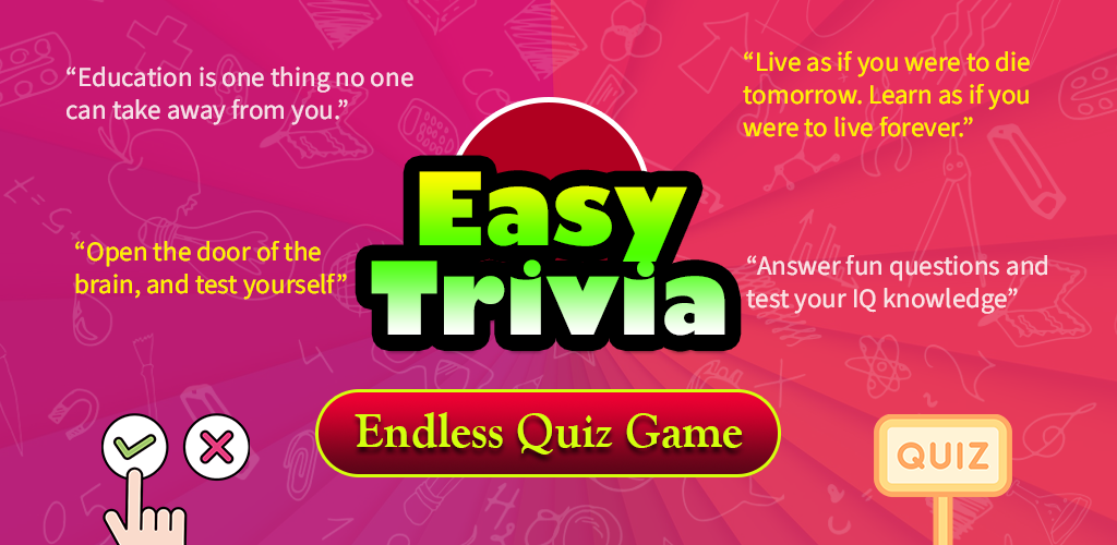 easy trivia quiz banner